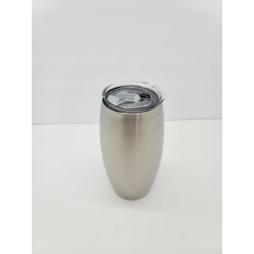 HOGG 25 oz Stemless Wine Glass Tumbler Stainless Steel w/lid New